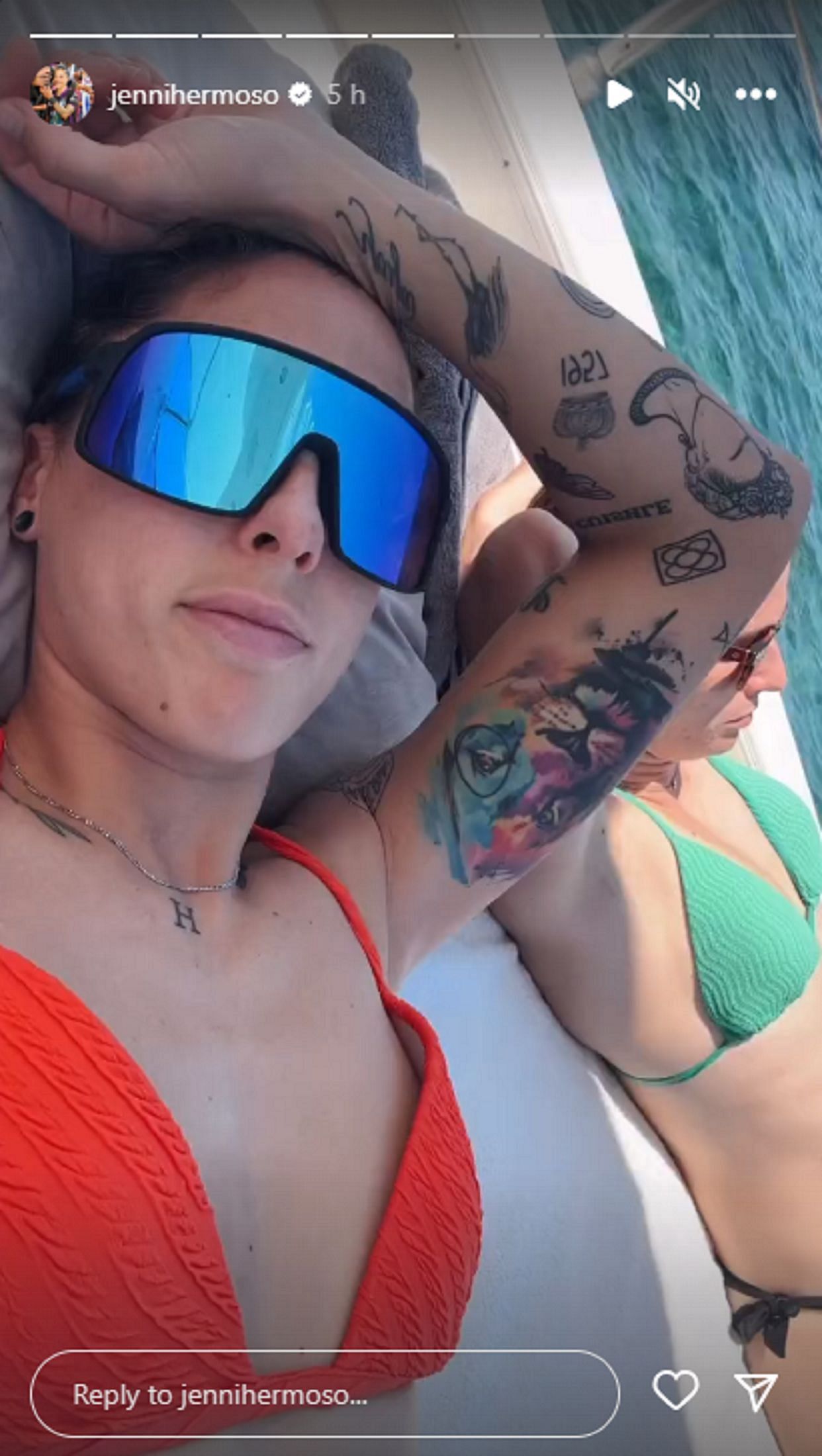 Hermoso enjoys vacation time in Ibiza